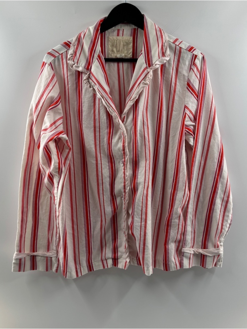 Vintage Victoria’s Secret Striped Sleep Button Down Top – Women’s Large